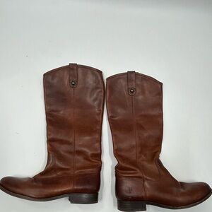 COPY - Frye Mens Campus Cowboy Western Boots Brown Leather USA 9 B 77167